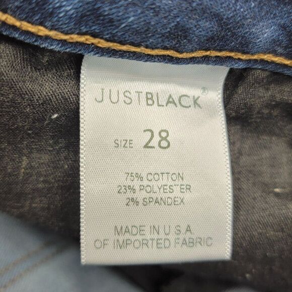 Just Black Women's Skinny Jeans Size 28 Medium Wash Blue Denim 27x27 - Picture 5 of 11